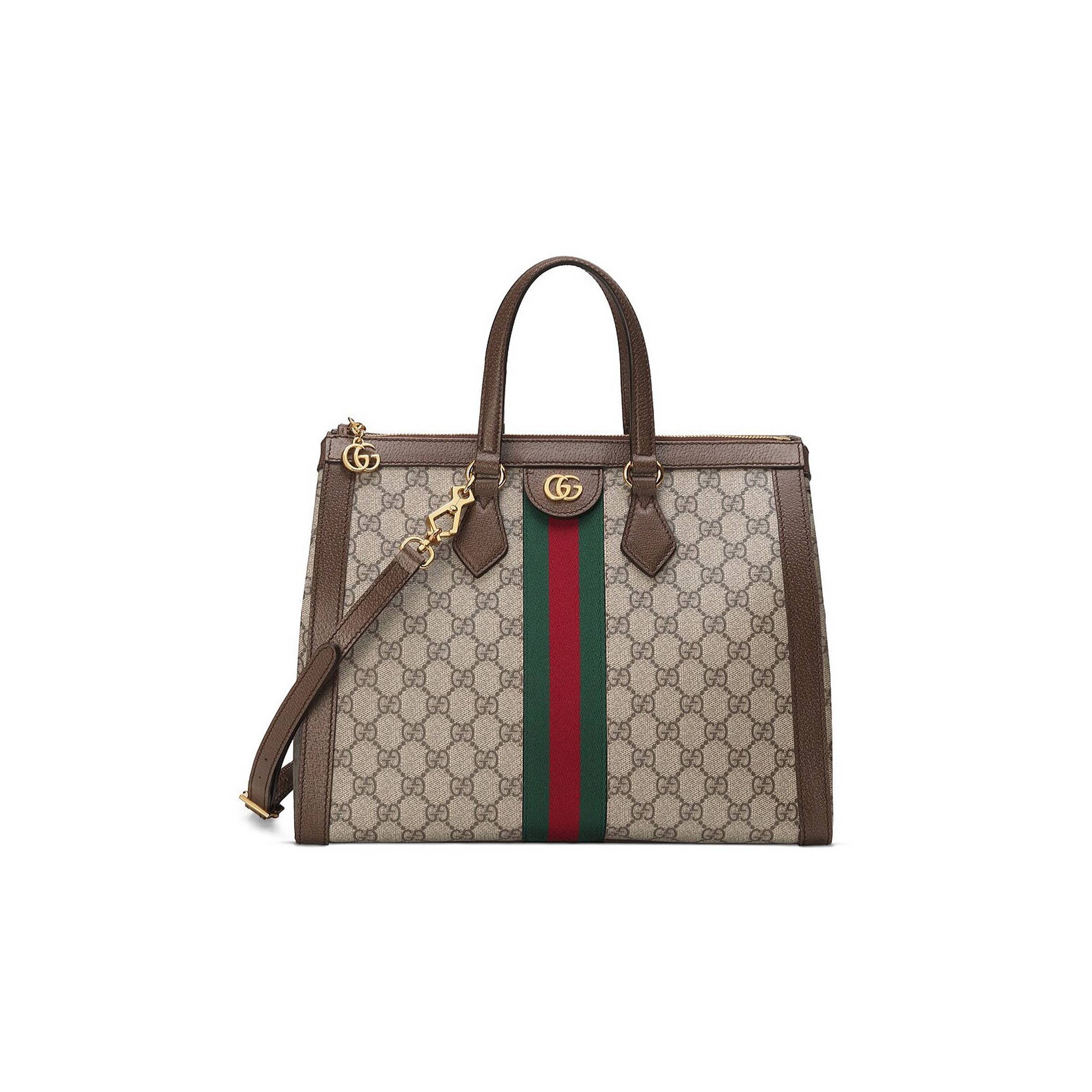 GUCCI OPHIDIA GG MEDIUM TOTE BAG   ‎524537 (33*24.5*17.5cm)